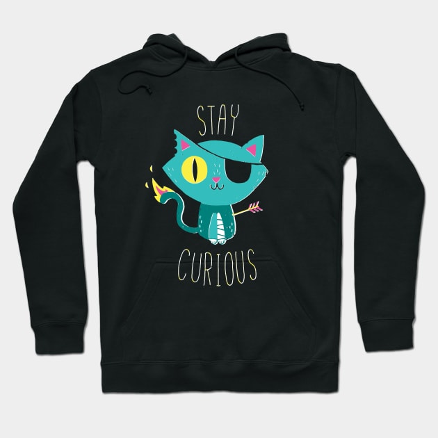 Stay Curious Hoodie by DinoMike